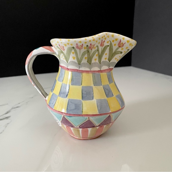Small Creamer Syrup Pitcher by Mackenzie Childs - Picture 3 of 10